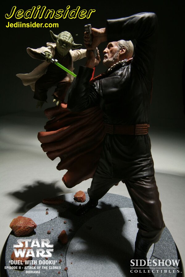 Duel with Dooku' - Yoda VS Count Dooku Diorama - JediInsider.com